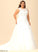 With Sweep Organza Sequins Train Wedding Ball-Gown/Princess Dress Illusion Wedding Dresses Lace Julie Beading Tulle