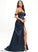 Train Sweetheart Trumpet/Mermaid Prom Dresses Sweep Satin Off-the-Shoulder Ruby
