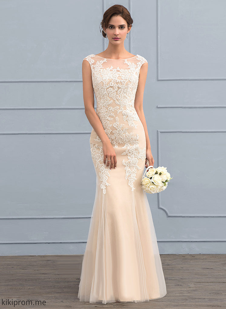 Wedding Dresses Emily Floor-Length Tulle Trumpet/Mermaid Lace Wedding Dress