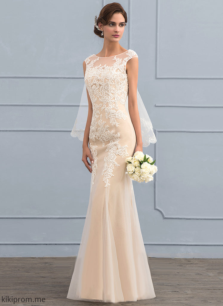 Wedding Dresses Emily Floor-Length Tulle Trumpet/Mermaid Lace Wedding Dress