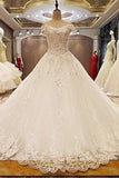2022 New Arrival Wedding Dresses Off The Shoulder A-Line With Bow Knot P3N2NSPC