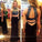 Two Pieces Mermaid Sexy Long Open Back Halter Beads Chiffon Sleeveless Evening Dresses