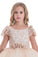 2020 Ball Gown Flower Girl Dresses Scoop Short Sleeves Tulle PJYBZFB4