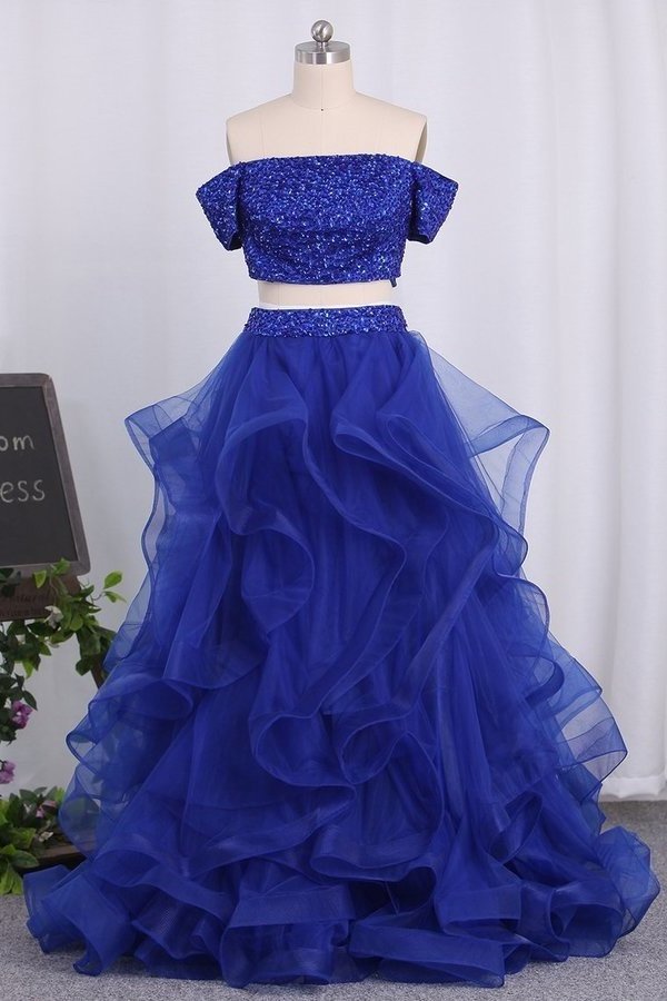 2022 New Arrival A Line Prom Dresses Tulle With PEYJ5758