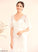With Wedding Court Sash Trumpet/Mermaid Mackenzie Train Dress V-neck Wedding Dresses