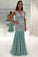 2022 New Arrival V Neck Lace Mermaid Prom Dresses PQL7EJZ4