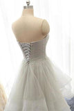 2022 New Arrival Prom Dresses A-Line Sweetheart Lace Up Back With Belt PZATSDZ8
