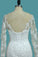 2022 Mermaid Tulle Long Sleeves Off The Shoulder Wedding Dresses PCQ2RK5H