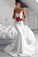 2022 Mermaid Spaghetti Straps Prom Dresses Satin & Lace P5263RS1