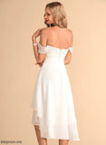 With Wedding Dresses Wedding A-Line Sequins Beading Lace Chiffon Angeline Dress Asymmetrical