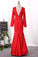 2022 New Arrival V Neck Long Sleeves Mermaid Mother Of The Bride Dresses P99P21ZZ