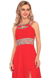 2022 New Arrival Scoop Prom Dresses A Line Chiffon With P1N2XBGS