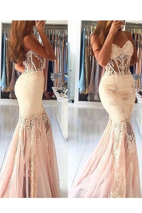 2022 New Arrival Sweetheart Mermaid Prom Dresses With PAAYTHN3