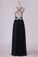 2022 Sexy Open Back A Line Prom Dresses Chiffon With Beads PNYS3R83