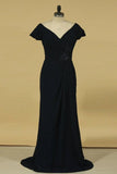 2022 New Arrival V Neck With Ruffles Mother Of The Bride Dresses A P5S1NTT5