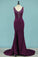 2022 Mermaid Prom Dresses V Neck Spandex With Beads PP4X7ZLQ
