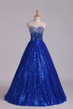 2022 New Arrival Prom Gown Embellished With Beads&Sequince Tulle Sweetheart Floor PY2G6GJ2