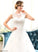 With Sweep Organza Sequins Train Wedding Ball-Gown/Princess Dress Illusion Wedding Dresses Lace Julie Beading Tulle