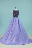 2022 New Arrival Plus Size Prom Dresses A Line Scoop With P2QNNAMA