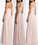 A Line Chiffon Blush Pink Formal Floor Length Cheap Bridesmaid Dresses Prom Dresses
