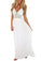 A line Chiffon V Neck Beach Wedding Dresses Backless Ivory Wedding Gowns PW506