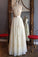 Chic V Neck Spaghetti Straps Chiffon Criss Cross Long Wedding Dresses Cheap Prom Dresses