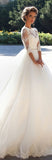Modest Wedding Dress Tulle Country Wedding Dresses For Brides Sexy Lace Wedding Gowns