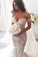Ivory Lace Mermaid Off the Shoulder Sweetheart Appliques Wedding Dresses uk PW304
