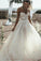 Princess A Line Sweetheart Tulle Lace Applique Ivory Wedding Dress Long Bridal Dresses