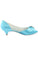 Sky Blue Peep Toe Beading Lower Heel Evening Shoes Wedding Dresses