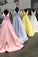Unique Yellow Satin Prom Dresses with V Neck V Back Straps Long Formal Dresses