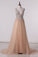 2022 New Arrival V Neck Open Back Prom Dresses A Line Tulle PGPT6388