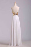 2022 New Arrival Prom Dresses A-Line Sweetheart Floor-Length Beaded Bodice PACTBN44