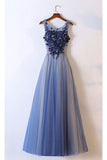 2022 New Arrival Prom Dresses Scoop Tulle With Applique A Line PAXKTS96