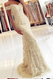 Fashion Off Shoulder Elegant Prom Party Dresses,Formal Evening Gowns Dresses with appliques