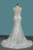 2022 Mermaid Straps Lace Wedding Dresses With Applique Open Back P84XRT4D
