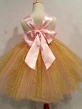 Sweet Ball Gown Strapless Tulle Ankle-length Bowknot Ribbons Multi Flower Girl Dresses