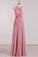 2022 Open Back Bridesmaid Dresses A Line Scoop With Ruffles And P1XKB4Y4