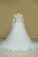 2022 New Arrival V Neck Long Sleeves Tulle With Applique Wedding Dresses PN4BLEA1