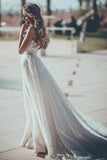 A Line Sweetheart Tulle Wedding Dresses With Appliques Wedding STFPJTT61Z1