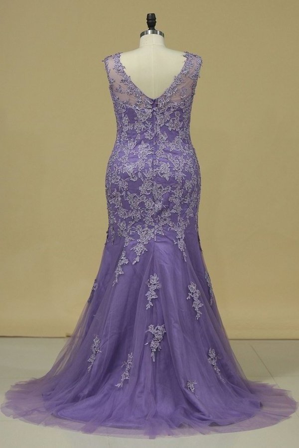 2022 New Arrival Scoop Mother Of The Bride Dresses With Applique And Beads Mermaid PAR32GPD