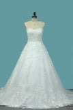 2022 New Arrival Sweetheart Tulle With Applique A Line P11C7R8N