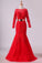 2022 Mermaid Scoop Mother Of The Bride Dresses 3/4 Length Sleeves With Applique P71AELNN