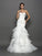 Trumpet/Mermaid Sweetheart Beading Applique Sleeveless Long Organza Wedding Dresses TPP0006615