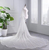 Princess Cheap Tulle Long Length Vintage Wedding Veils Bridal Veils