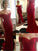 Off the Shoulder Red Floor-Length Real Made Slit Sweetheart Charming Prom Dresses