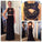 Two Pieces Black Lace Backless High Neck Open Back Sheath Mother of the Bridal Dresses