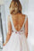 A Line Blush Pink Lace Sweetheart Backless Multi-Layered Organza Beach Wedding Gowns